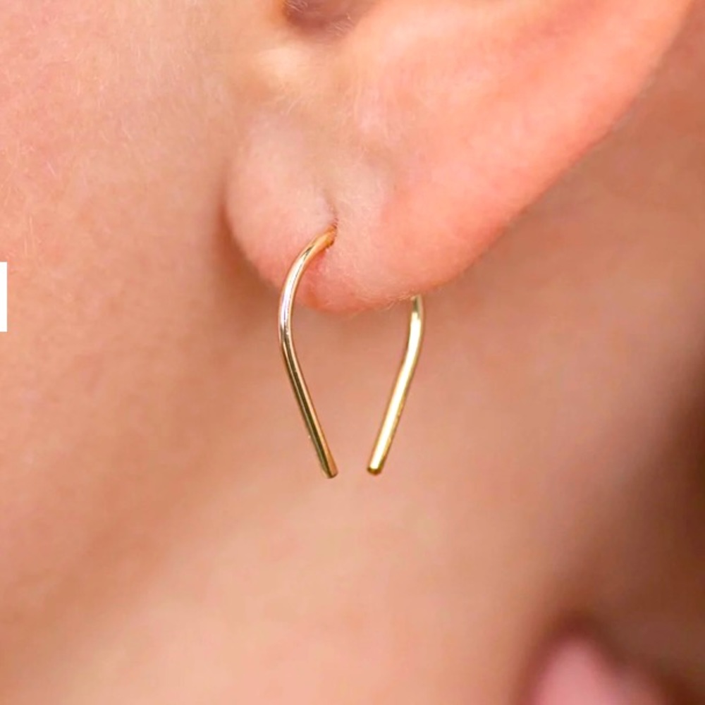 Dainty Horse Shoe Earrings, 3/4 inch earrings